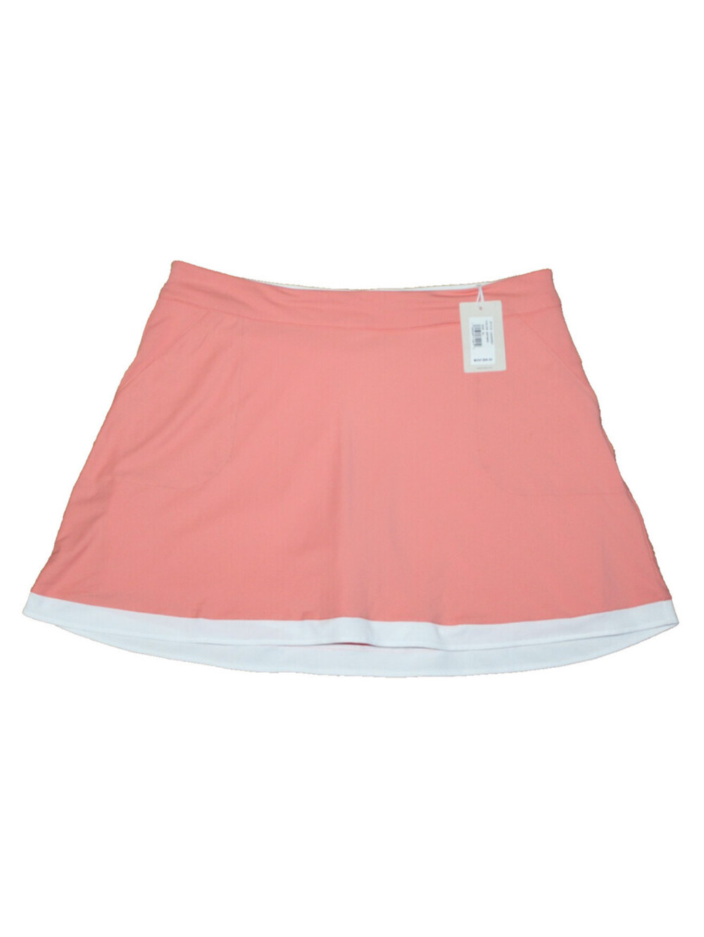 NEW Peter Millar Women's Golf Sally Trim Skort Orange Peach White Size XL NWT